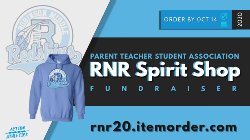 Blue Shirt with RNR on front